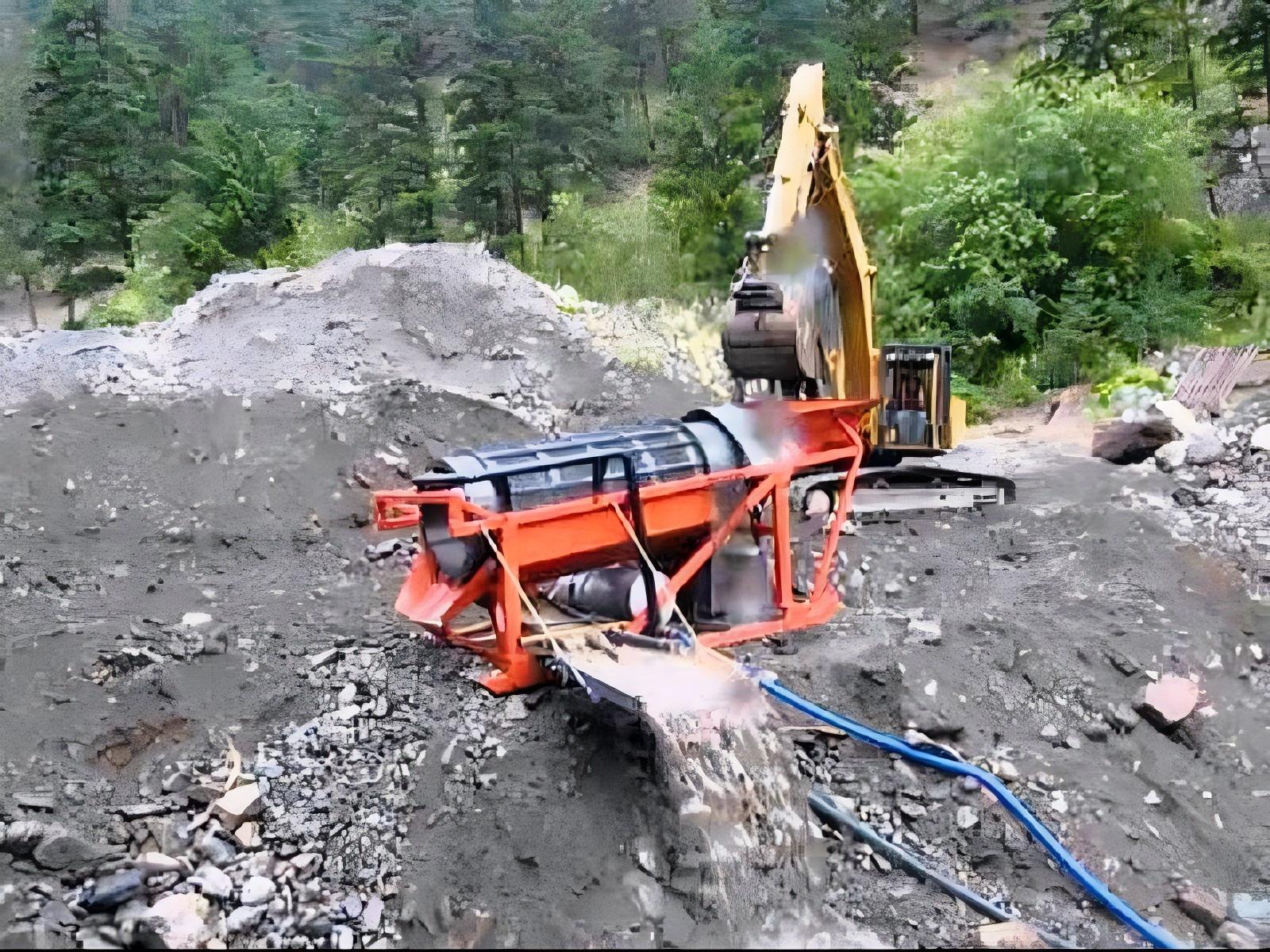 Mobile trommel gold wash plant