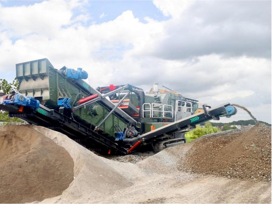 Mobile cone crushing plant