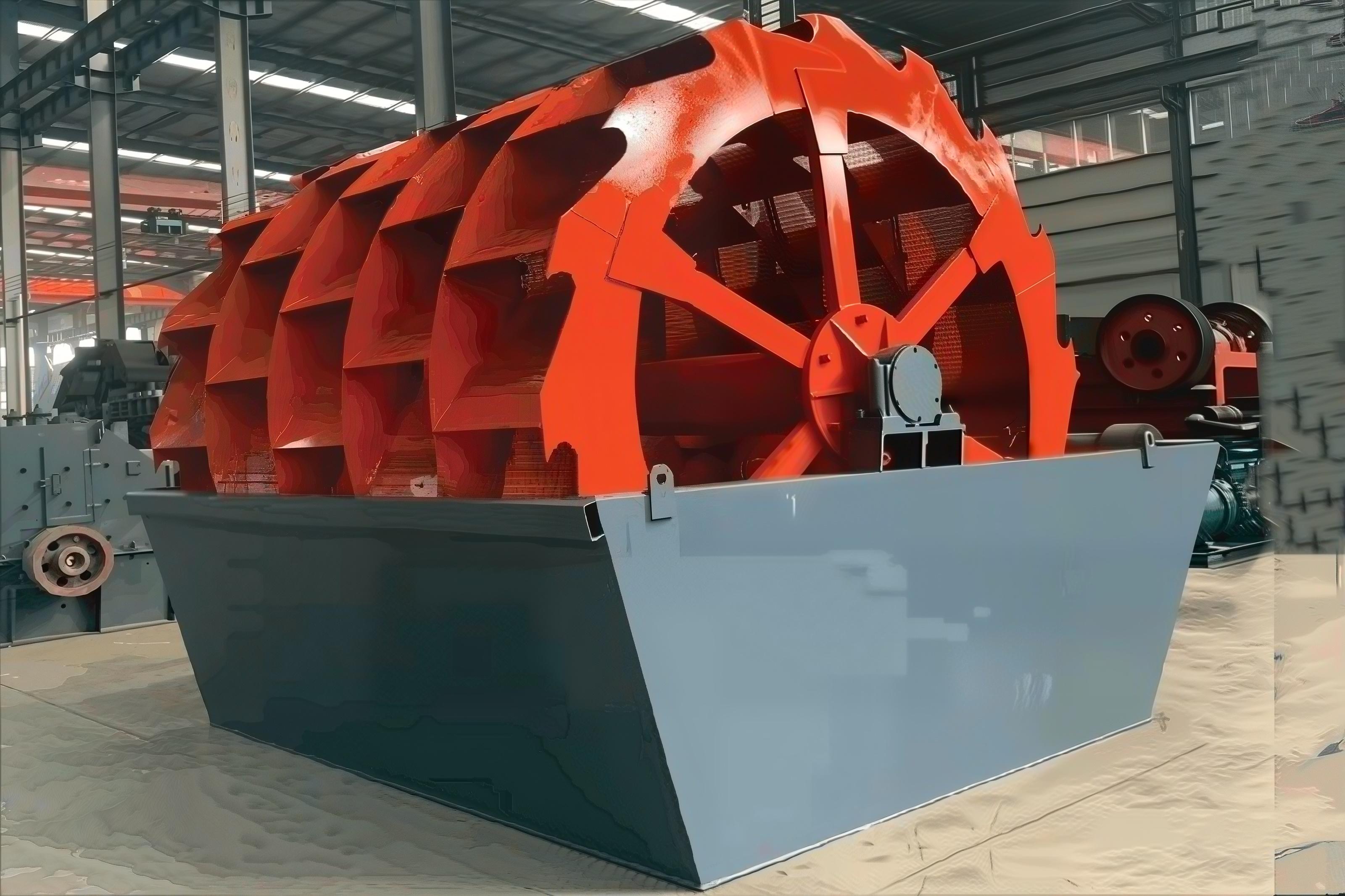 Bucket wheel sand washer