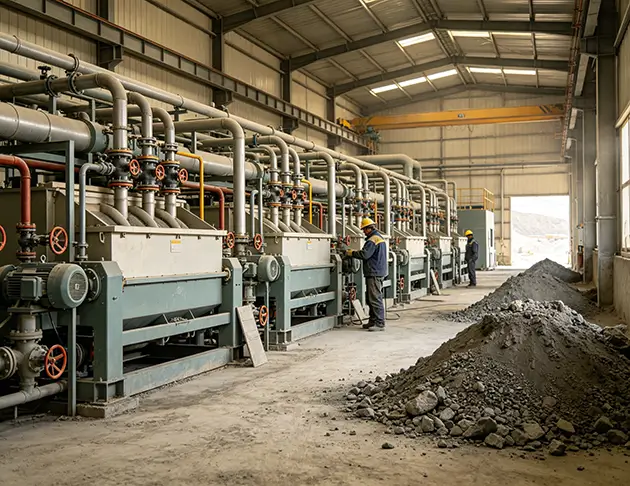 Usine de flottation de minerai de molybdène au Kazakhstan