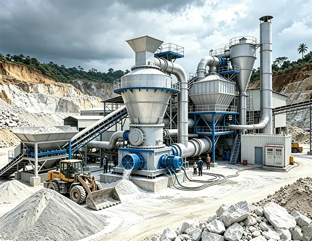 Bangladesh Limestone Grinding Line